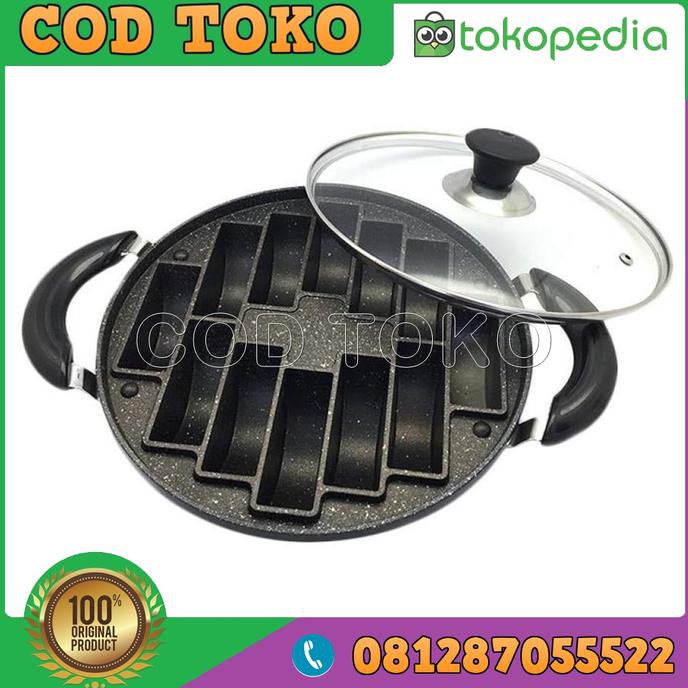 Cetakan Kue Panggang Teflon Pukis Kelapa Rangin Gandos - Pukis Dus Bebas