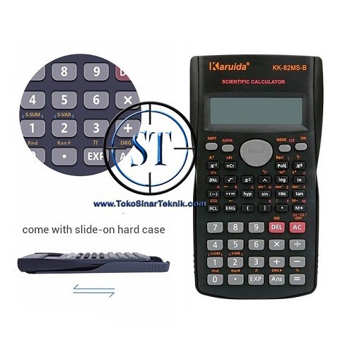 Student Calculator Science Kalkulator Multifunction LCD KK-82MS-B