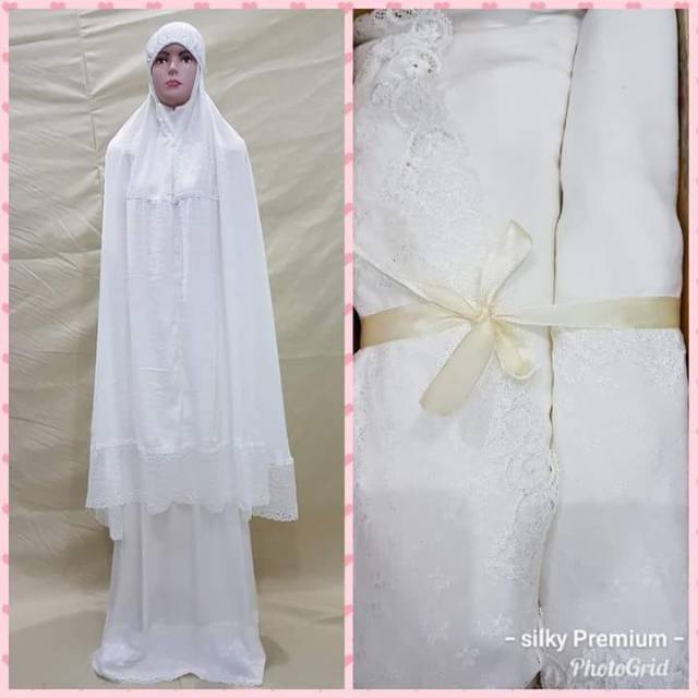 MUKENA SILKY SUTRA PREMIUM RENDA