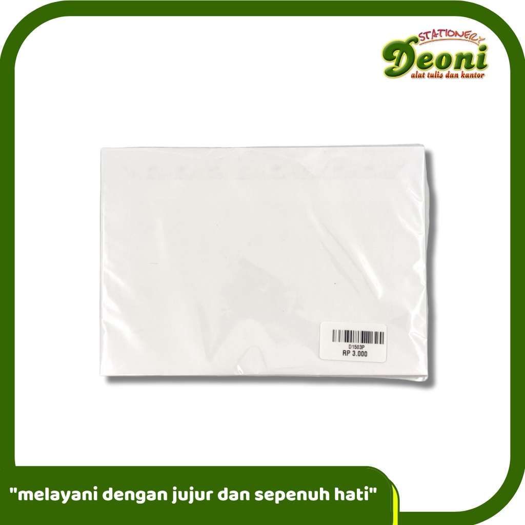 

PAPERLINE Amplop Putih Polos 110 (11.4cm X 16.2cm) ( isi 10 Pcs)