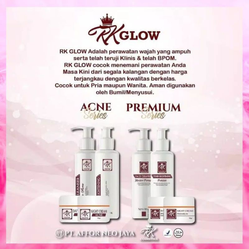 PAKET RK GLOW ACNE / PAKET RK GLOW PREMIUM BPOM ORIGINAL 100%