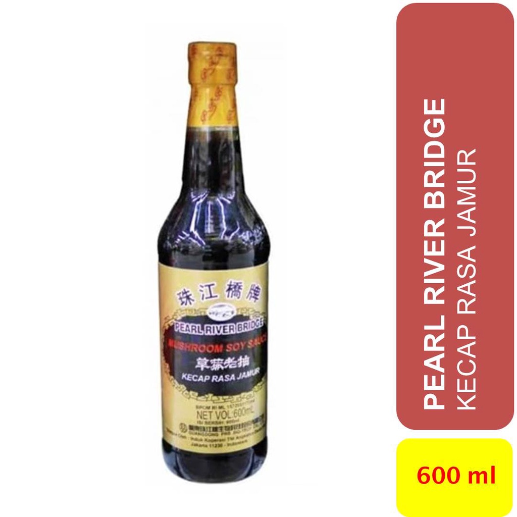 

Kecap Rasa Jamur kemasan Botol 600 ml merk Pearl River Bridge