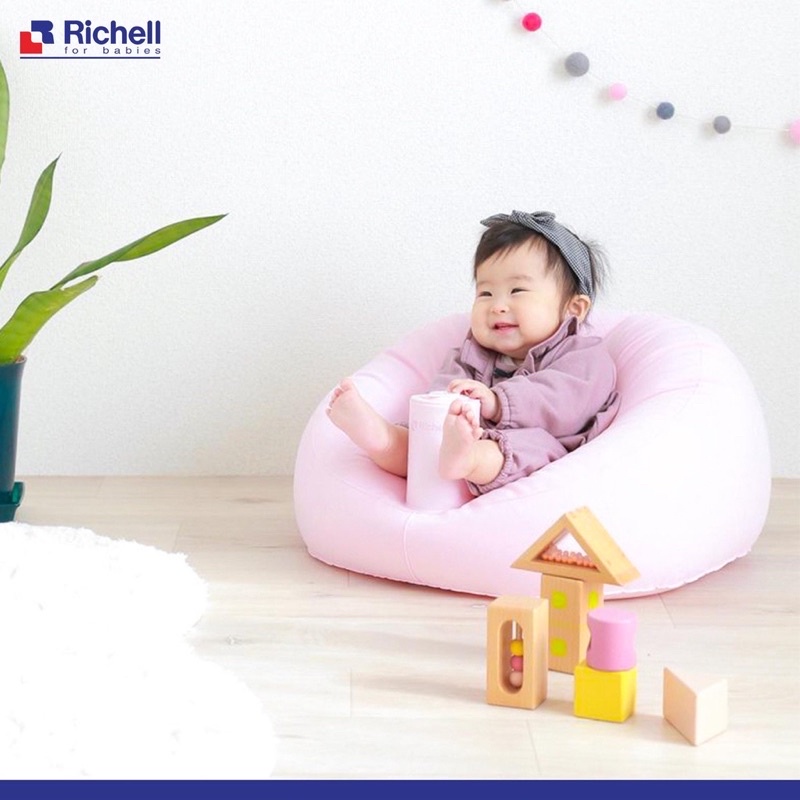 Richell airy soft baby sofa - sofa bayi