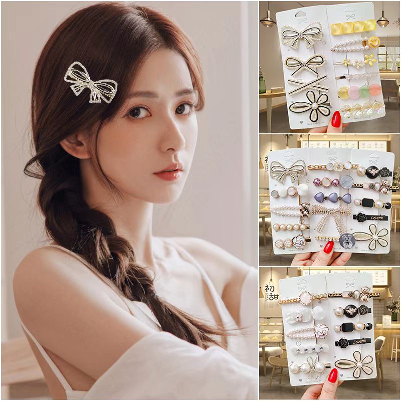 (Hello Girl)F156 Jepit Rambut Bunga Klip Jepitan Gaya Korea Fashion Hair Clip