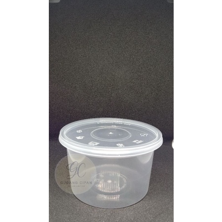 (isi 25buah)Thinwall Cup plastik 300ml (mangkok plastik/ tempat dessert/ cup pudding)