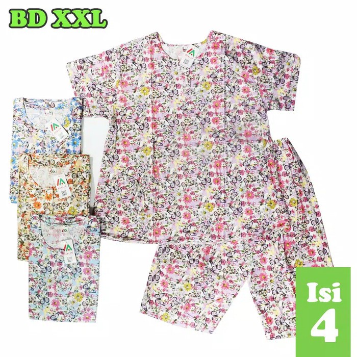 Grosir 1 seri Baju Tidur Merlin Katun BabyDoll XXL