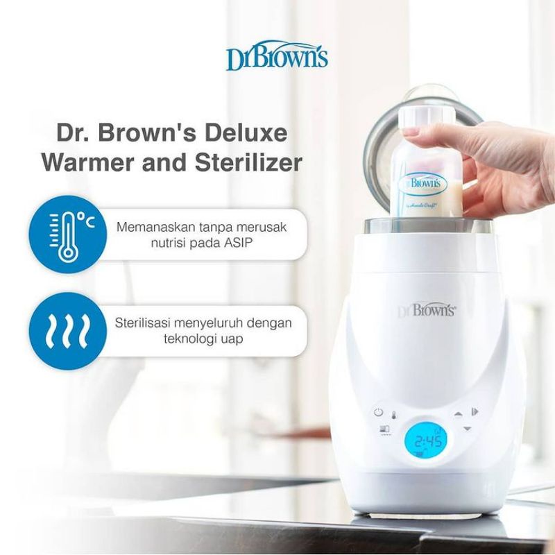 Dr Brown's Electric Bottle &amp; Food Warmer &amp; Sterilizer - Dr Browns Penghangat Asi Bayi dan Steril Botol Aksesoris Bayi - Dr Brown Penghangat Asi Elektrik + Steril Perlengkapan Bayi