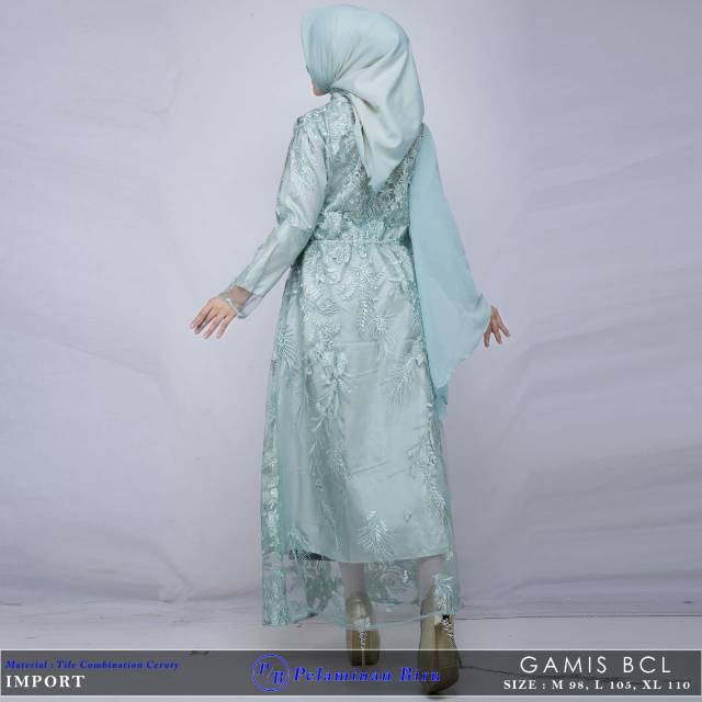 Set kebaya gamis BCL - KEBAYA MODERN MODEL GAMIS BAHAN TULLE - GAMIS SELENDANG - BAJU KEBAYA TERBARU