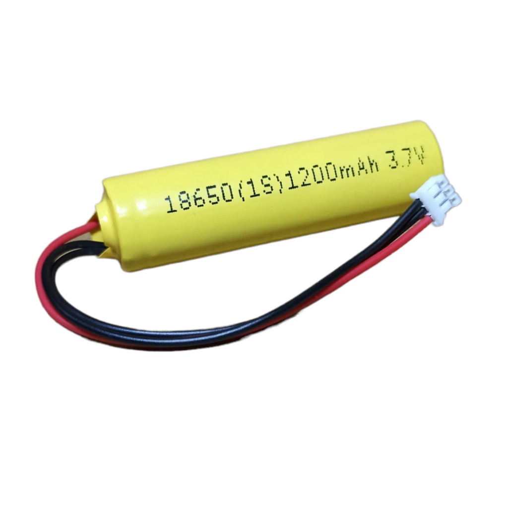 Baterai RC/ Mainan Anak / Baterai Speaker &amp; Elektronik Lainnya 1X 18650 1200mAh 3.7V Protektor BMS 1S 6A Konektor JST PH2.0 3 PIN