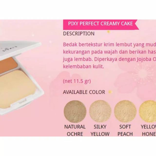 [Sama Tempat] Pixy Perfect Creamy Cake | Bedak Padat Basah