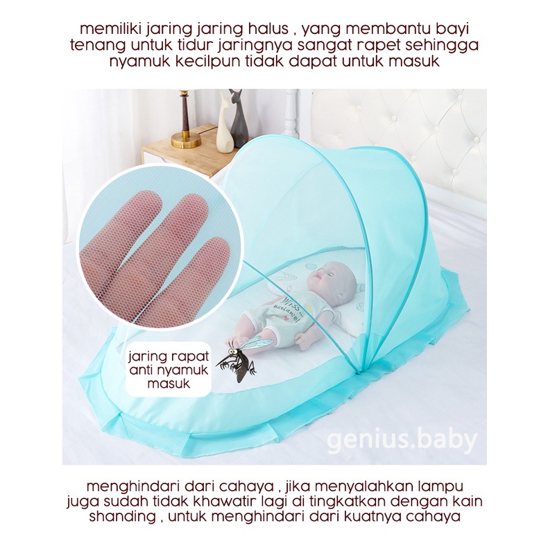 Kelambu lipat bayi praktis tempat tidur bayi anti nyamuk selambu bayi anti nyamuk