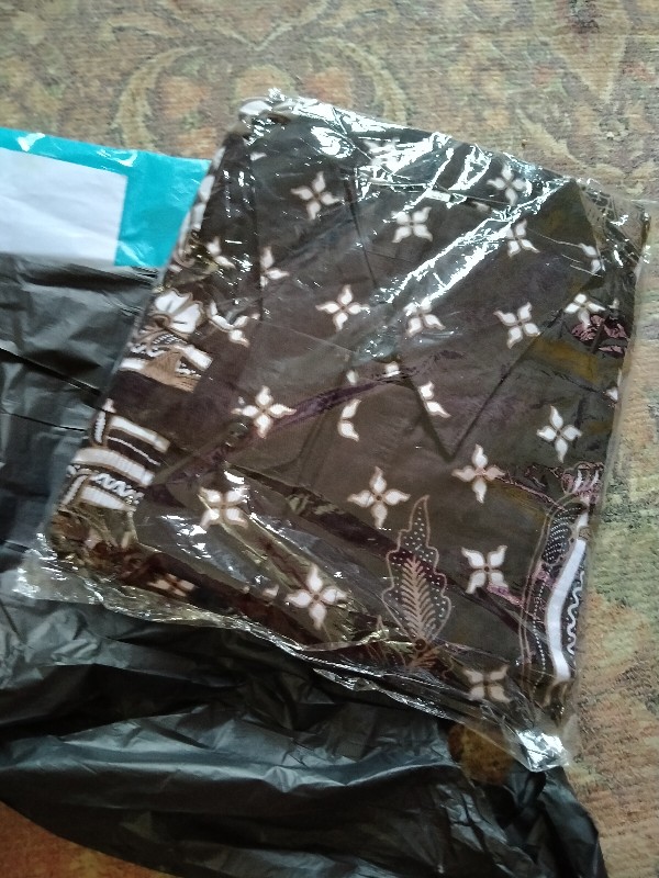 684 Kemeja Batik Pria M S/d Bigsize 5l, Hem Laki Lengan Panjang Jumbo Seragam