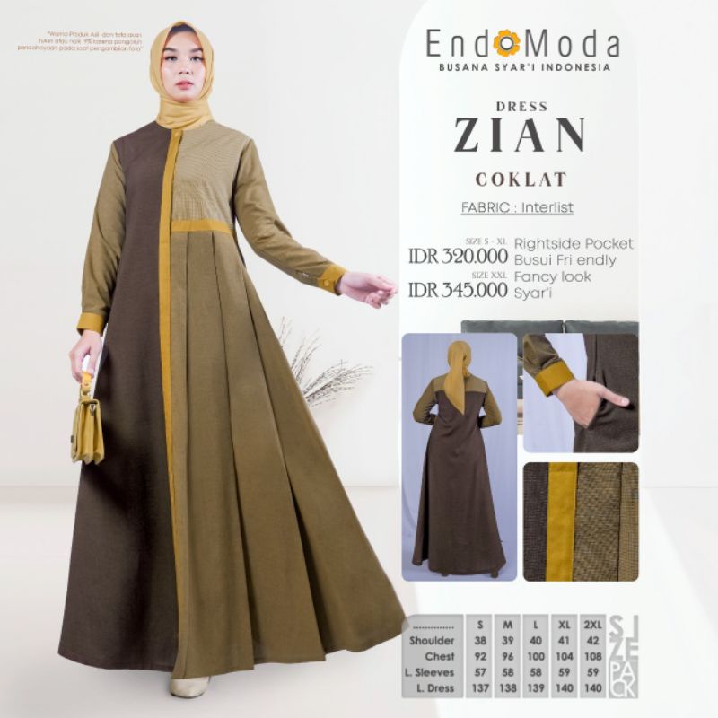 GAMIS CASUAL &amp; SYARI ZAIN DRESS ENDOMODA