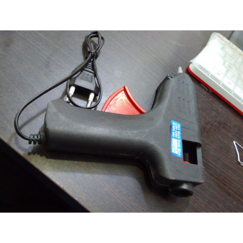 pistol lem glue gun stik listrik perekat kertas plastik