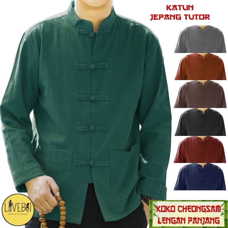 LVB - (GRATIS ONGKIR &amp; COD) Baju Koko Cheongsam Lengan Panjang uk.M,L,XL,XXL,3XL TERBAIK,TERLARIS,TERMURAH /NEW 2021/CHEONG SAM IP MAN/Koko Viral 2021/Kemeja Pria/BAJU MUSLIM PRIA/ATASAN MUSLIMIN/BAJU MUSLIMIN/17048 17052 17056/ LAVEBEL