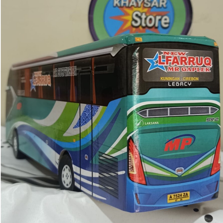 miniatur bus bis / mainan bus bis SR 2 ALFARUQ