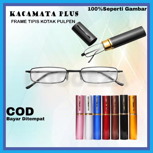 KACAMATA BACA PLUS MODEL FRAME MODIS KACAMATA PENA KOTAK PULPEN PORTABLE UNISEX PRIA WANITA CEWEK COWOK BR95