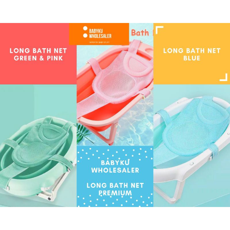 Jaring mandi bayi premium / Alat bantu mandi bayi Baby bath helper