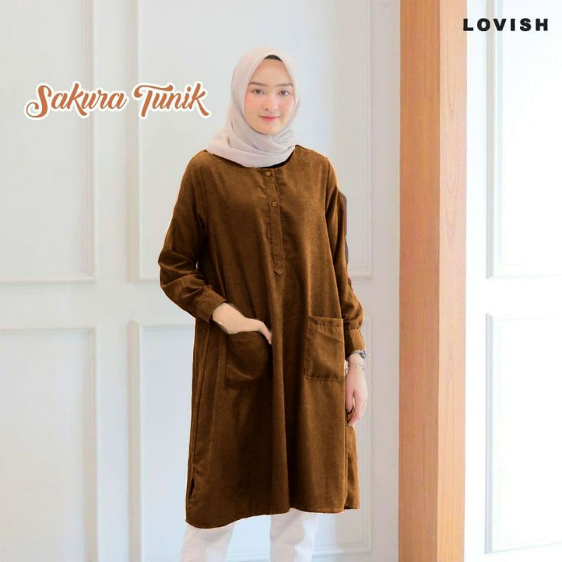 Tunik dan Cardigan Lovish
