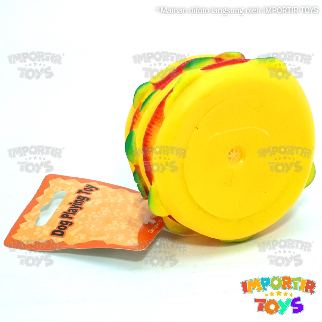 Baby Toy Mainan Bayi Soft Plastic Burger Berbunyi Mainan Anak