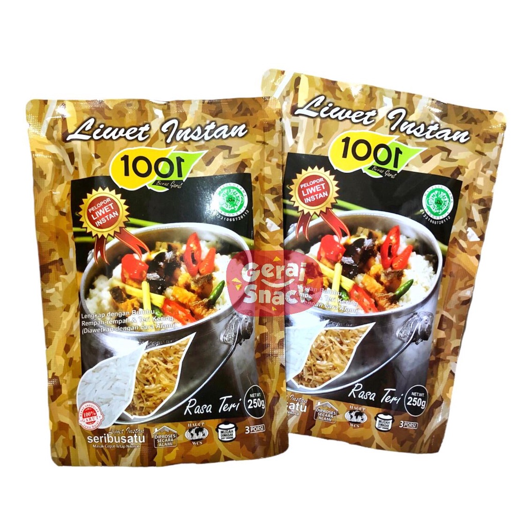 Nasi Liwet Instan 1001 Aneka Varian Rasa Praktis &amp; Higienis Langsung Bisa di Masak 250g