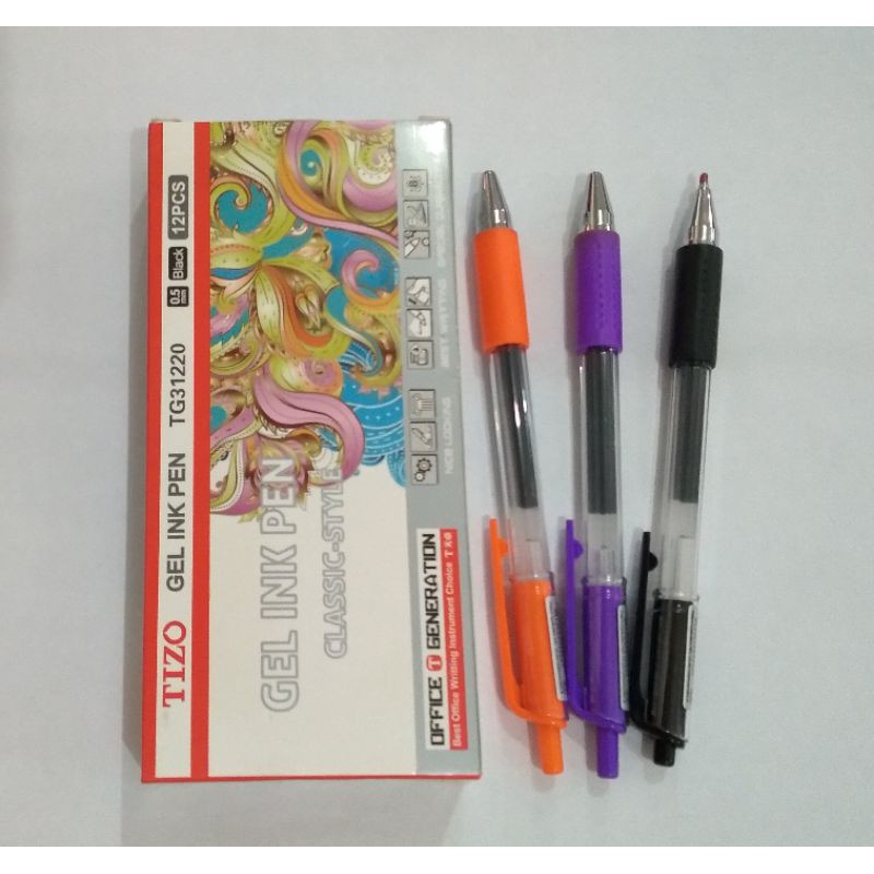 

Bolpoint Gel Tizo TG-31220 (tinta hitam)