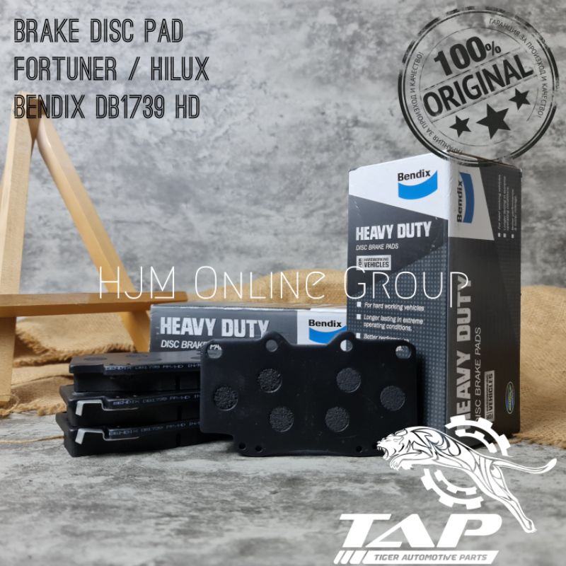 BRAKE PAD - KAMPAS REM DEPAN FORTUNER HILUX 3.0 VIGO BENDIX DB1739