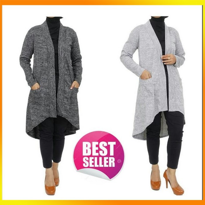 MS - Long Cardigan Outer Muslim Vest