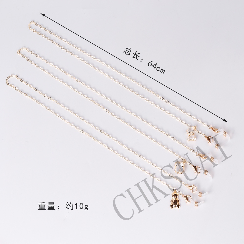 Mask Strap Glasses Hanging Mask Lanyard Chain Korean Style Gold Chain Necklace Mask Jewelry Strap Mask Fashion Accessories