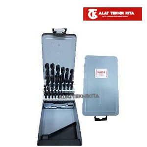 NACHI 1-13mm dril bit set / mata bor besi set 1-13 mm 25pcs metal case