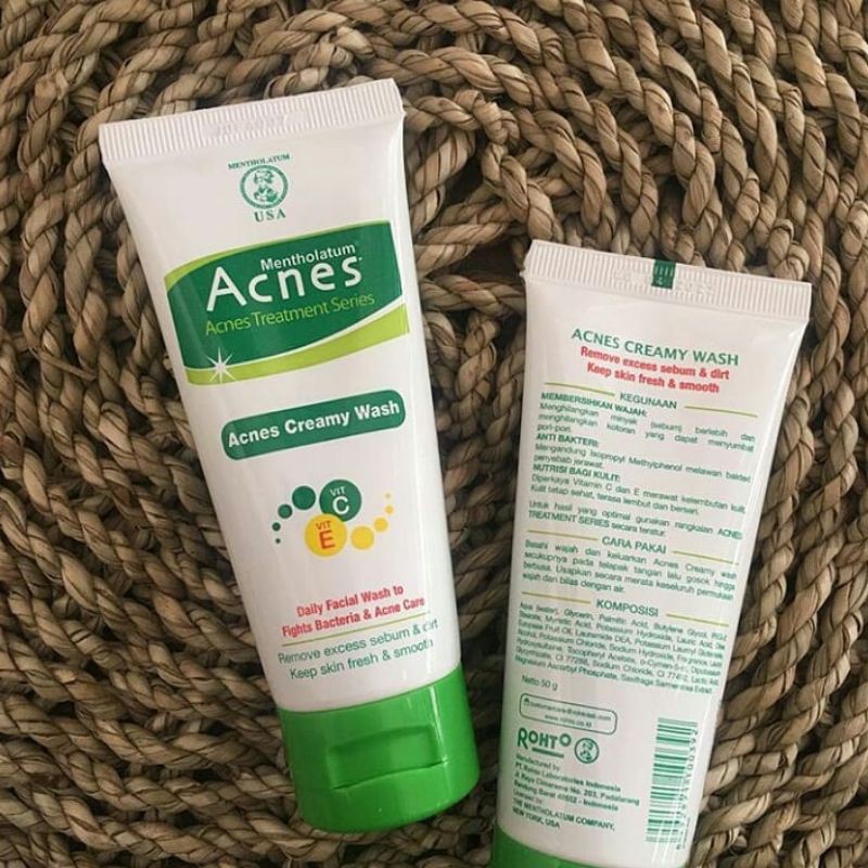 Acnes Creamy Wash Pembersih Wajah 50gr