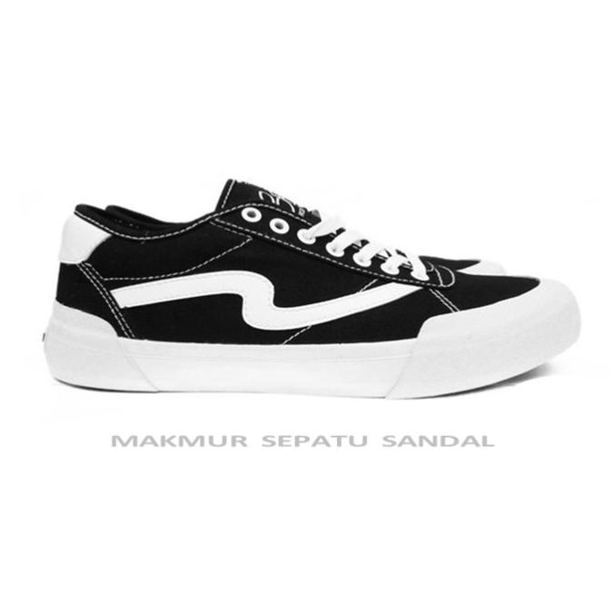 Sepatu Sekolah - Patrobas Ivan - Black White Lc