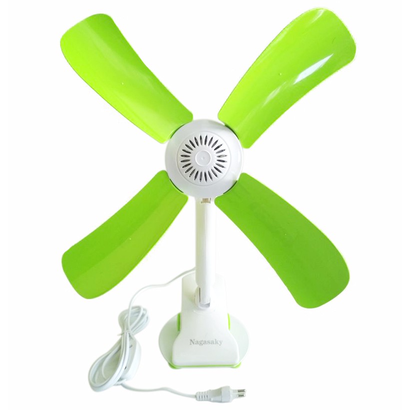 Mini Fan Kipas Angin 4 Baling Baling Jepit 12W