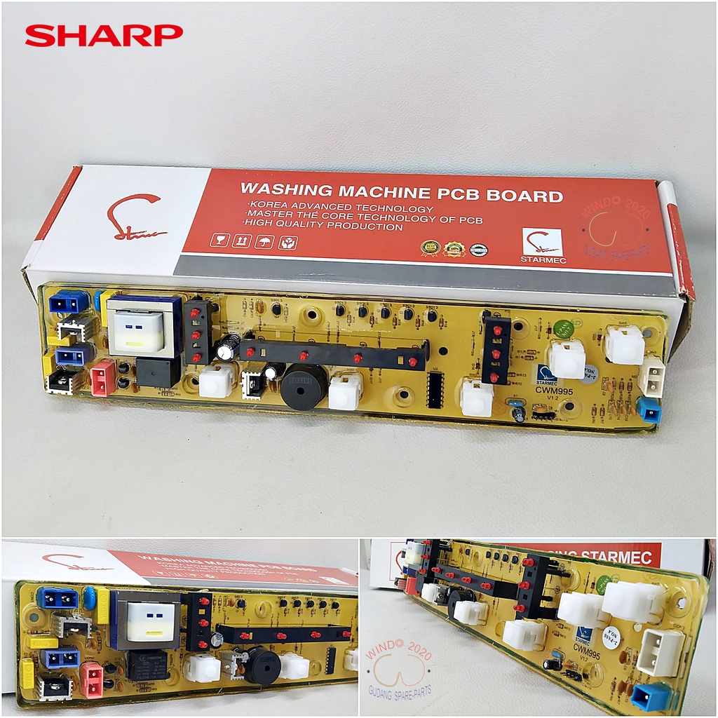 MODUL PCB MESIN CUCI SHARP ES-F800H ES F800H / ESF800H ESF850H / B / S ( 45-995 )