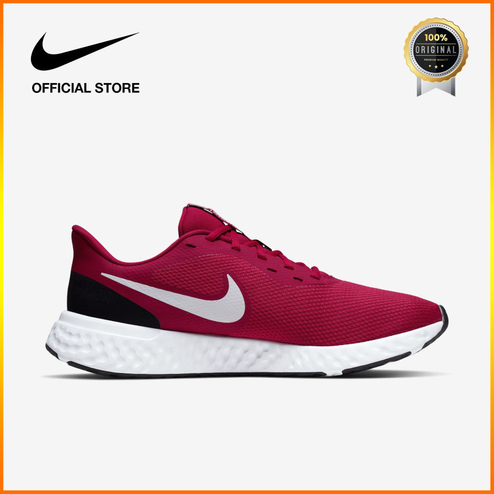 ORIGINAL Nike Sepatu Lari Pria Revolution 5 - Merah