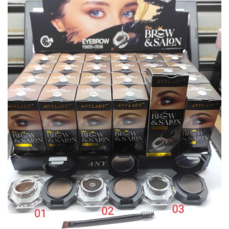 BEST SELLER!! EYEBROW POWDER+CREAM 89254 Gel eyeliner/ EYEBROW TAHAN LAMA