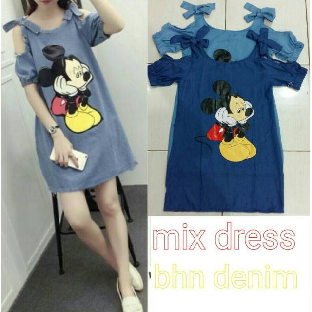 Egogo_shop MIC Dress Denim
