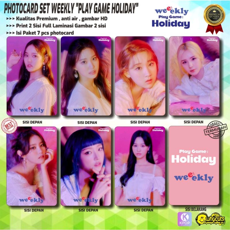 PHOTOCARD SET PC WEEKLY PREMIUM // PLAY GAME HOLIDAY