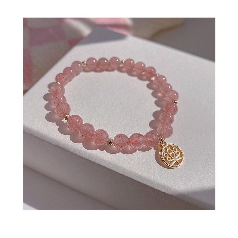 Gelang Kristal Strawberry Untuk Wanita