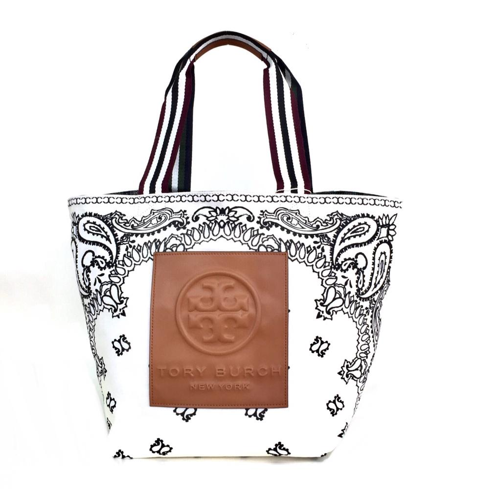 Tory Burch Gracie Reversible Printed Canvas Tote Bag