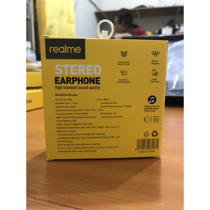 Realme QP-003 Headset Murah Grosir Handsfree Bass