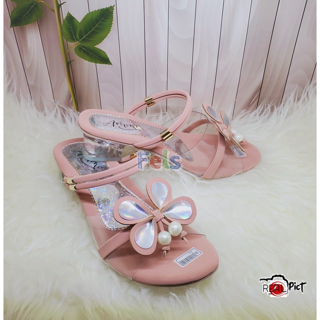 Sandal Anak hak kaca Butterfly