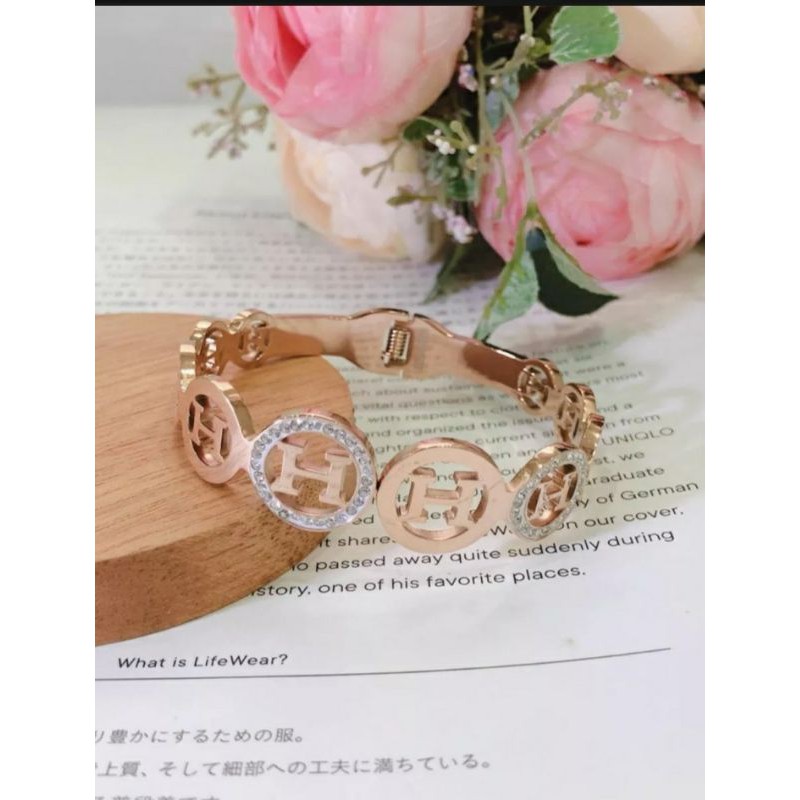 gelang wanita asli titanium terlaris