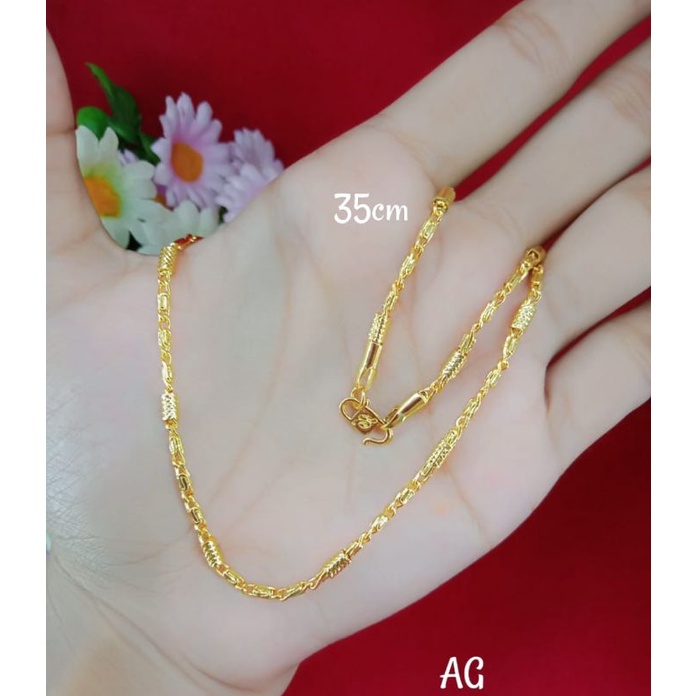 Kalung rantai anak-anak emas muda kadar 35%