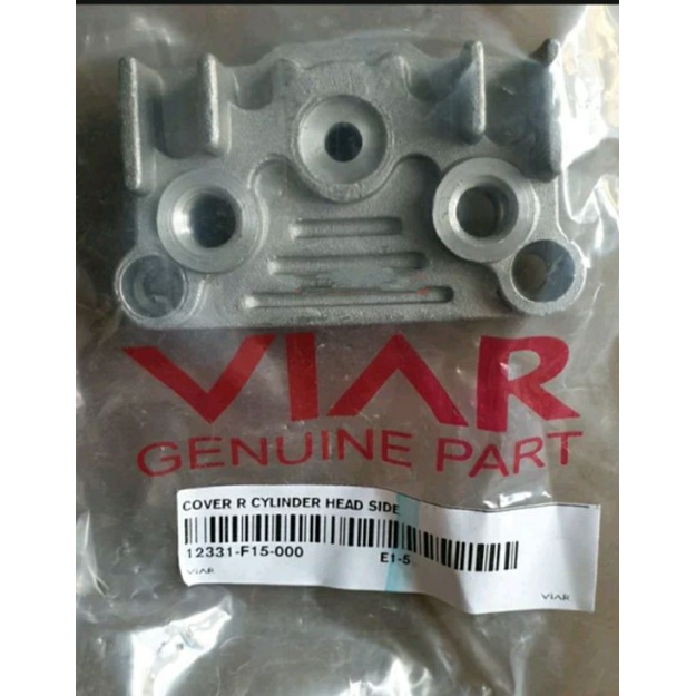 Cover kanan silinder head viar cross x 150 SF adaftor oil coller bebek ori viar