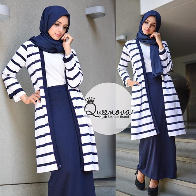 Queenova Original - Pencil Skirt Navy