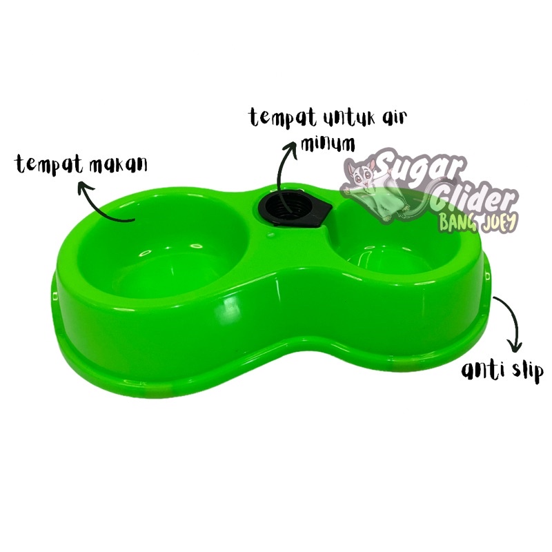 TEMPAT MAKAN DAN MINUM HEWAN KUCING ANJING DOBEL BOTOL TIPE  SMALL / pet bowl kucing kelinci musang