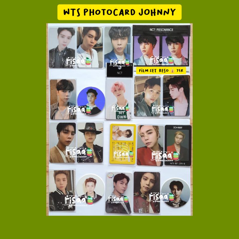 Official Photocard Film Set Cashbee Johnny Jaehyun NCT