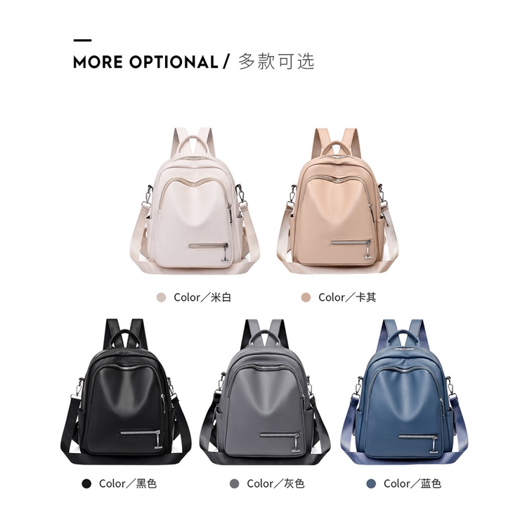 AND / COD / Tas Ransel Wanita Fashion Korea Style Tas Punggung Tas Cewek Import Sling Bag Women Parasut Tas Ransel Wanita Tas Ransel Sekolah Kuliah Tas Ransel Real Pict Tas Ransel Kekinian Tas Ransel Import Motif Polos Tas Punggung Tas Cewek Import T255