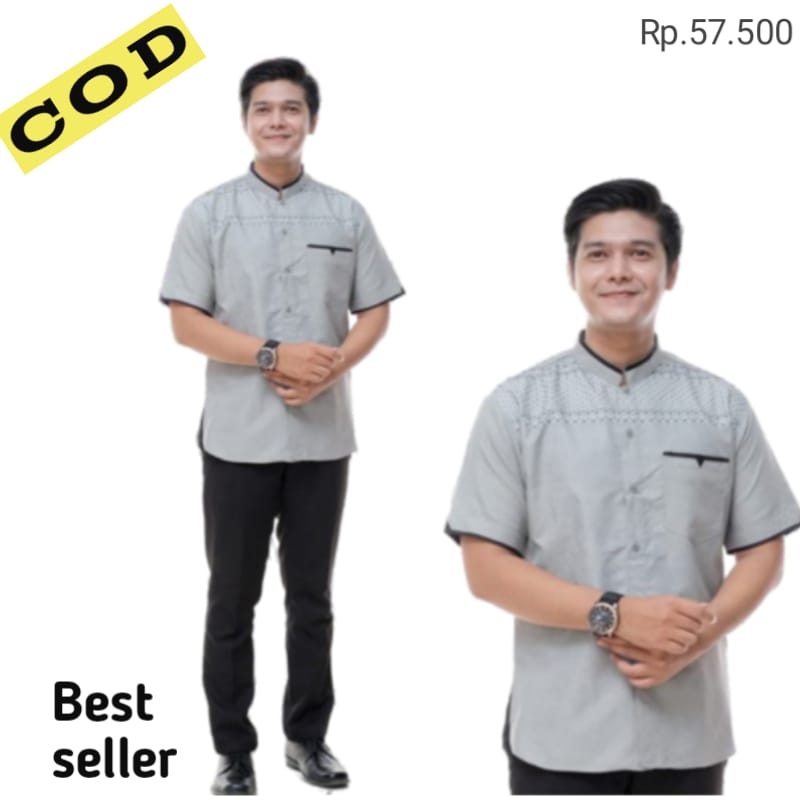 Baju Koko Sultan Pria Lengan Pendek  Katun Termurah Terlaris Fashion Muslim Pria Terbaru  Bisa Cod